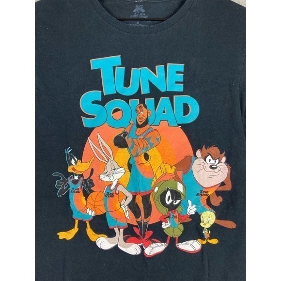 Official Space Jam A New Legacy Tune Squad Size M T-Shirt Medium Mens Black - Picture 7 of 8